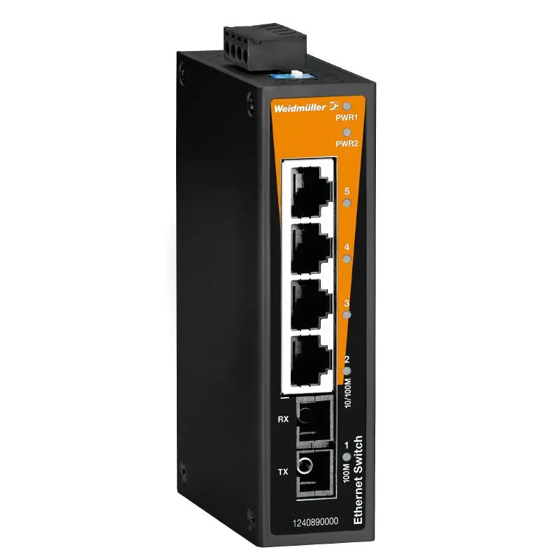 Produktfoto 1 von WEIDMÜLLER IE-SW-BL05-4TX-1SCS, Netzwerk Switch, unmanaged, P/n: 1240870000