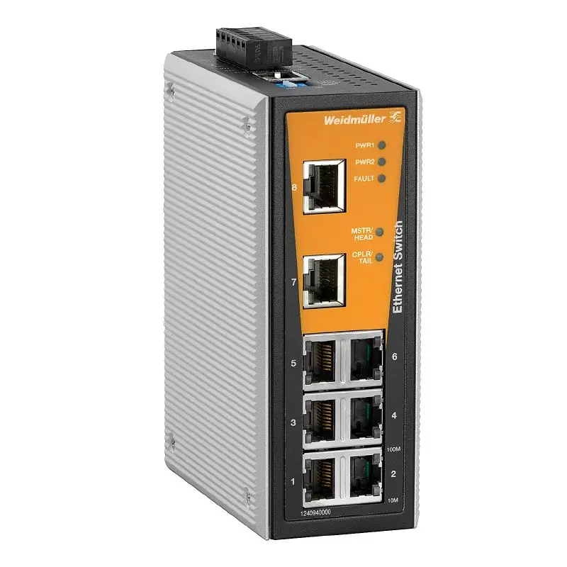 Produktfoto 1 von WEIDMÜLLER IE-SW-VL08MT-8TX, Netzwerk Switch, managed, P/n: 1240940000