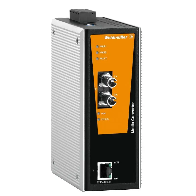 Produktfoto 1 von WEIDMÜLLER IE-MC-VL-1TX-1ST, Medienkonverter, Fast Ethernet, P/n: 1241410000