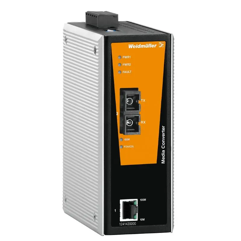 Produktfoto 1 von WEIDMÜLLER IE-MC-VL-1TX-1SCS, Medienkonverter, Fast Ethernet, P/n: 1241420000