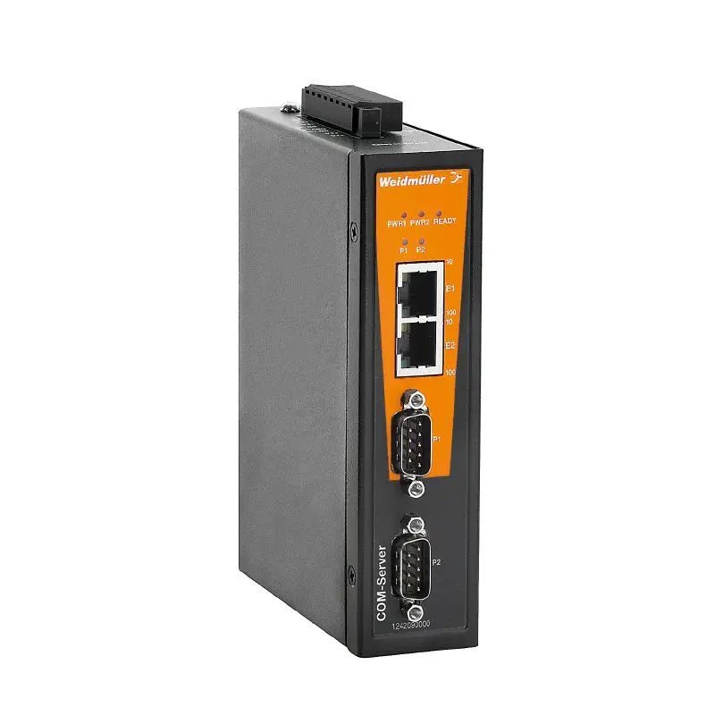 Produktfoto 1 von WEIDMÜLLER IE-CS-2TX-2RS232/485, Seriell / Ethernet Konverter, P/n: 1242090000