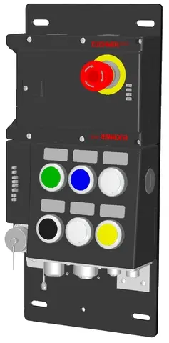 Produktfoto 1 von Euchner MGB-L1B-PNA-L-124574, Auswertemodul und Busmodul+7 Bedienelementen