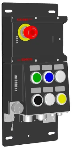 Produktfoto 1 von Euchner MGB-L1B-PNA-R-124572, Auswertemodul und Busmodul+7 Bedienelementen