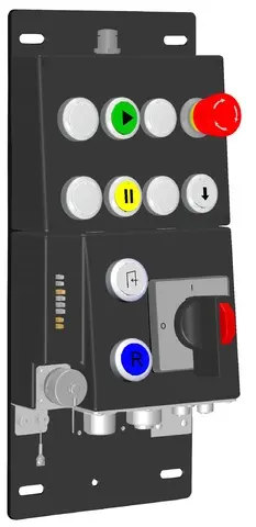 Produktfoto 1 von Euchner MGB-CB-PN-124822, Bedienpult+11 Bedien- und Anzeigeelementen