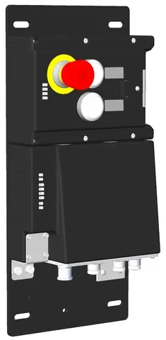 Produktfoto 1 von Euchner MGB-L1B-EIA-R-126635, Zuhaltemodul mit 2 Tastern, Not-Halt
