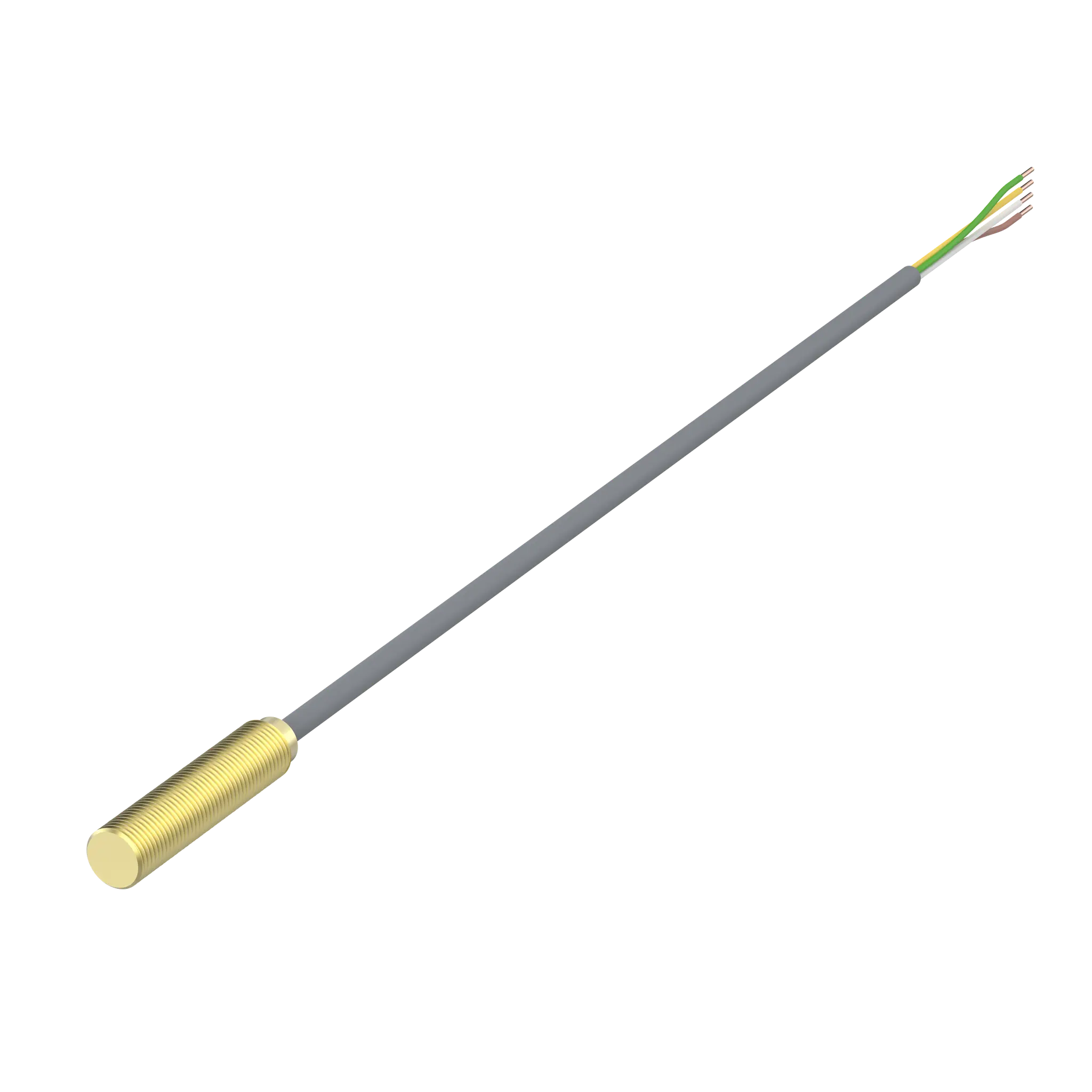 Produktfoto 1 von Elobau 128271M01, Sicherheitssensor, magnetisch betätigt, Schließer/Öffner, 4m Kabel