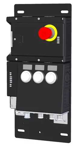 Produktfoto 1 von Euchner MGB-L1B-EIA-L-128326, Zuhaltemodul mit 3 Tastern, Not-Halt