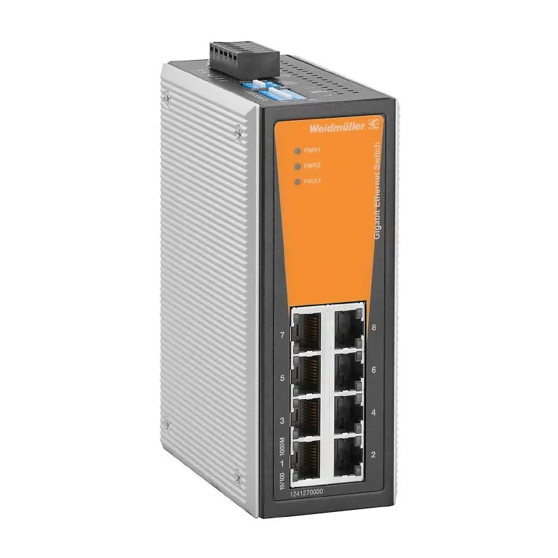 Produktfoto 1 von WEIDMÜLLER IE-SW-VL08T-8GT, Netzwerk Switch, unmanaged, P/n: 1286860000