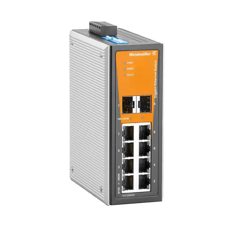Produktfoto 1 von WEIDMÜLLER IE-SW-VL08T-6GT-2GS, Netzwerk Switch, unmanaged, P/n: 1286870000