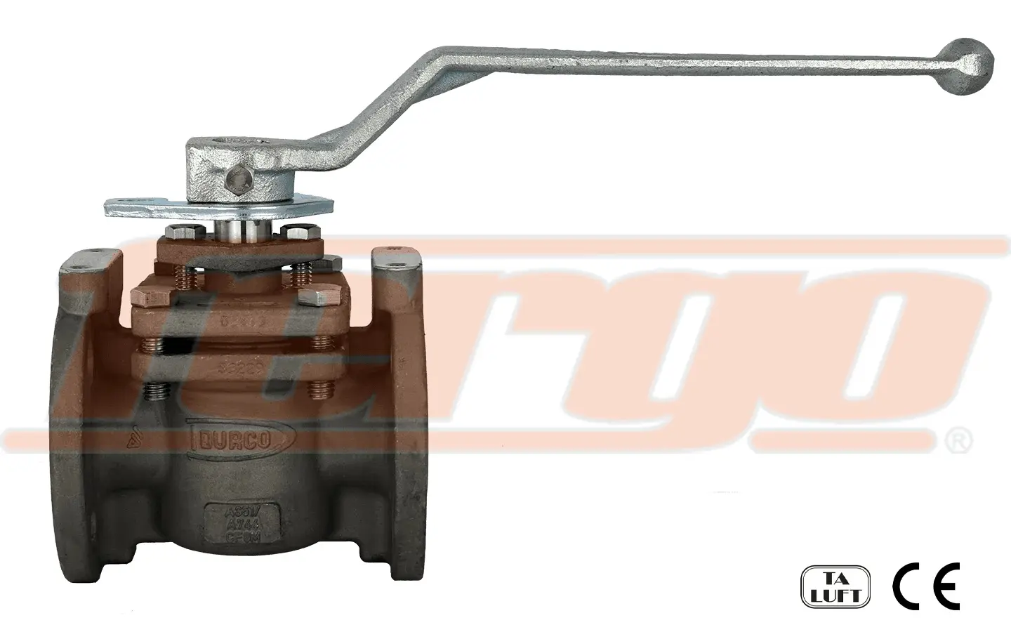 Produktfoto 1 von Fergo Flowserve DURCO G411 Kükenhahn 2" Class150 Edelstahl PFA Handhebel