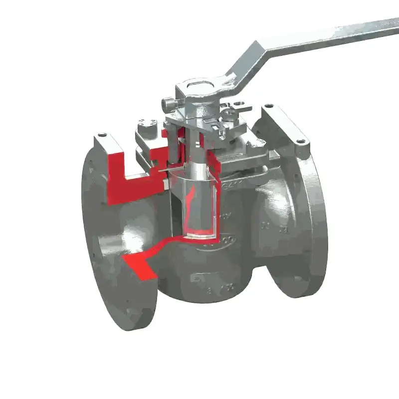 Produktfoto 1 von Fergo Flowserve DURCO G4Z Kükenhahn 1 1/2" Class150 Edelstahl PFA Handhebel