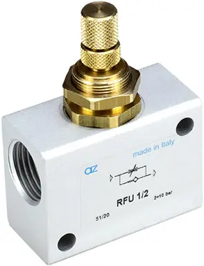 Produktfoto 1 von AZ Pneumatica RFU 1/2, Drosselrückschlagventil 1/2", SKU: 12.003.4