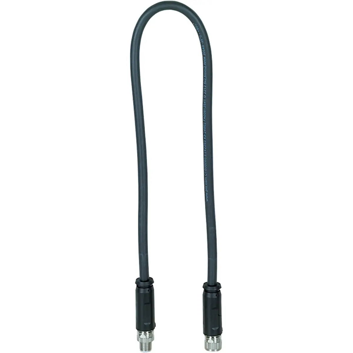 Produktfoto 1 von PILZ Cable/PW/M12-5SMX/M12-5SFX/L/0,5/2Q50/BK Anschlusstechnik P/N: C1000060