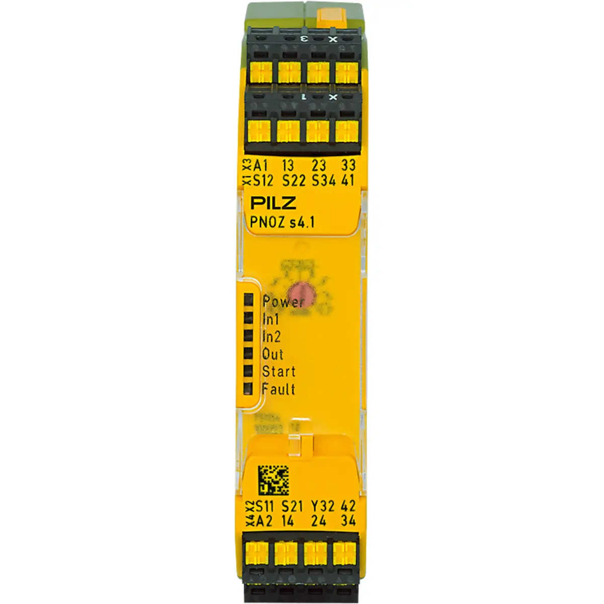 Produktfoto 1 von PILZ PNOZ s4.1 C 48-240VACDC 3 n/o 1 n/c, Überwachung von Not-Halt, Schutztüren