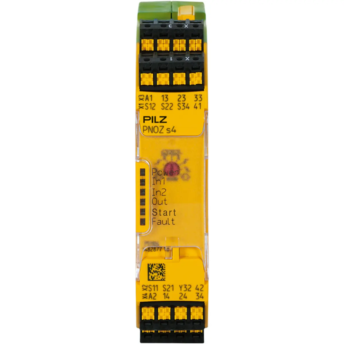 Produktfoto 1 von PILZ PNOZ s4 C 24VDC 3 n/o 1 n/c, Überwachung von Not-Halt, Schutztüren