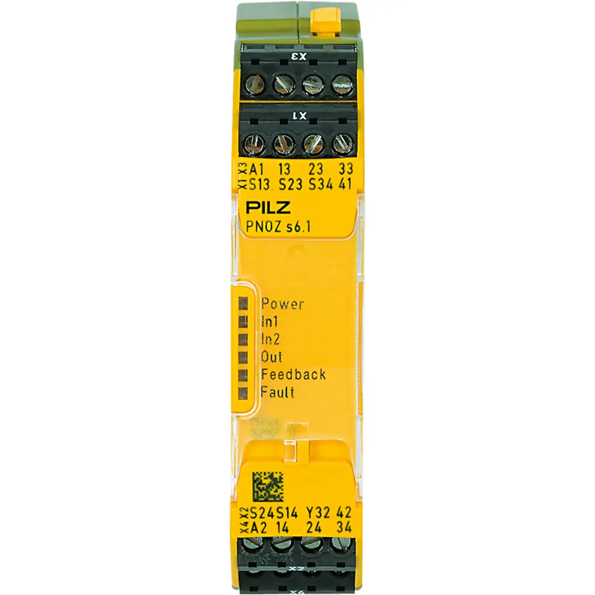 Produktfoto 1 von PILZ PNOZ s6.1 24VDC 3 n/o 1 n/c Schaltgeräte P/N: 750126