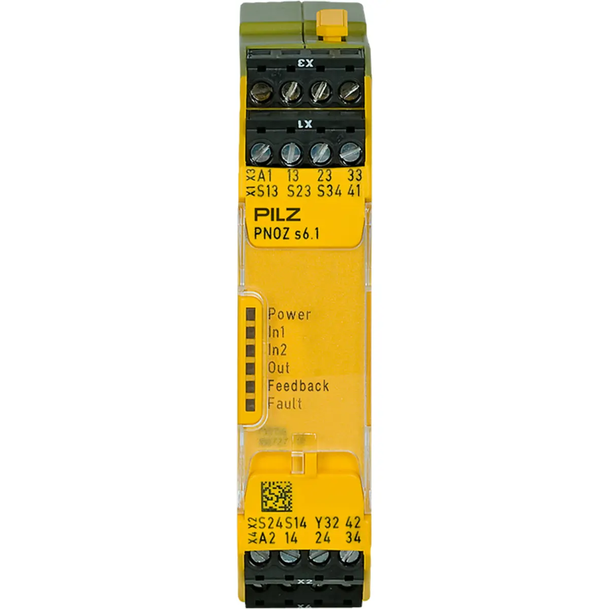 Produktfoto 1 von PILZ PNOZ s6.1 48-240VACDC 3 n/o 1 n/c, Zweihandüberwachung, P/n: 750156