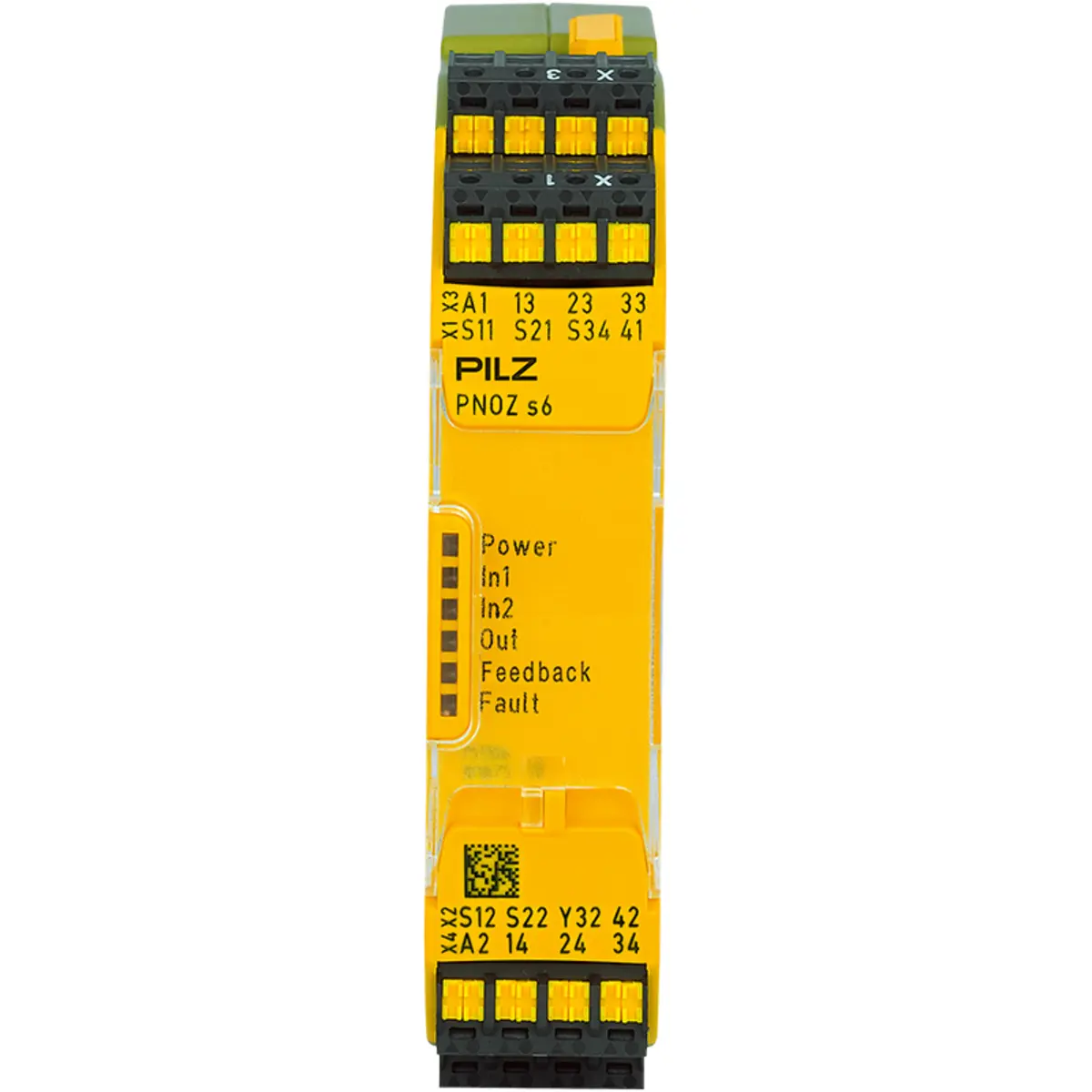 Produktfoto 1 von PILZ PNOZ s6 C 24VDC 3 n/o 1 n/c Schaltgeräte P/N: 751106