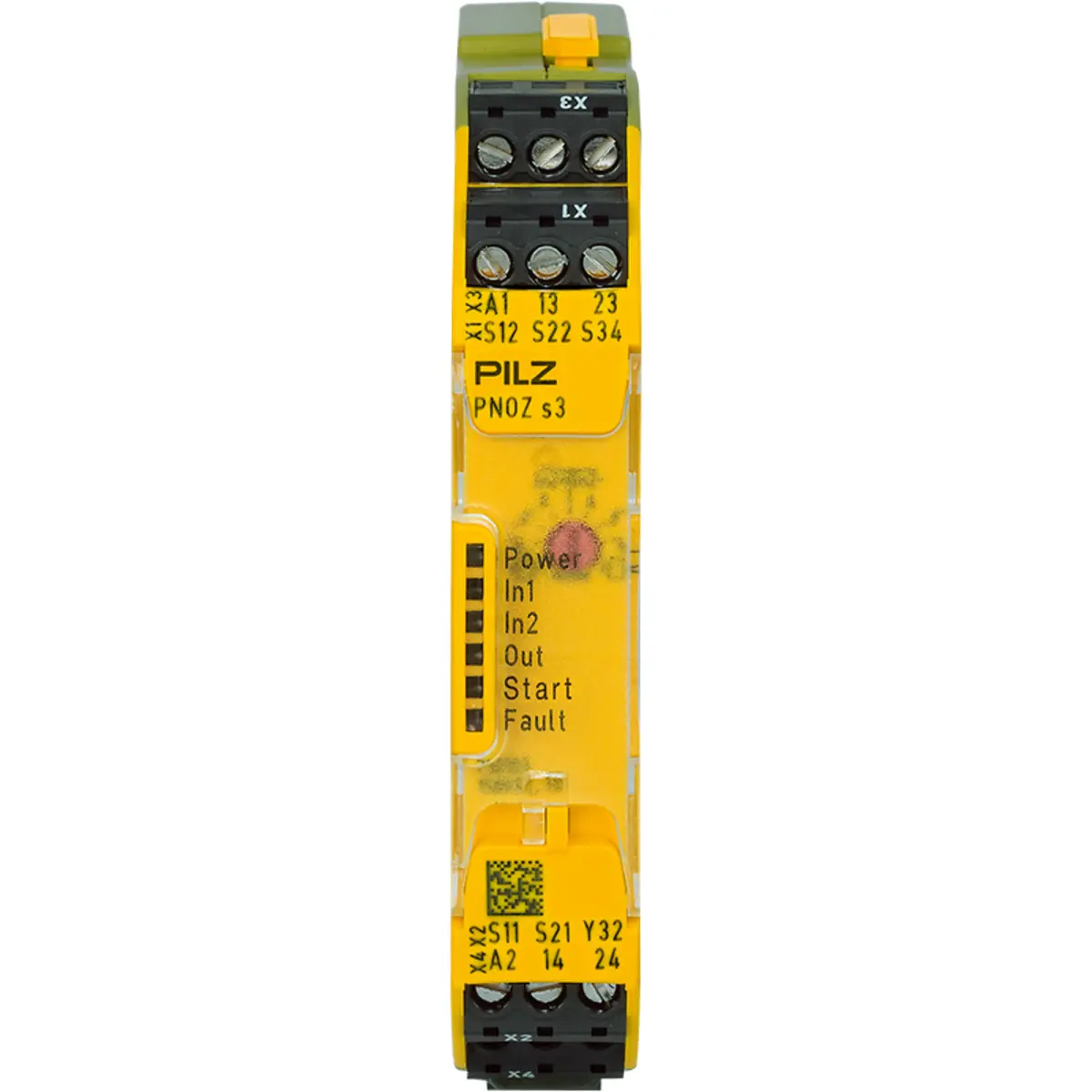 Produktfoto 1 von PILZ PNOZ s3 24VDC 2 n/o, Überwachung von Not-Halt, Schutztüren, Lichtschranken