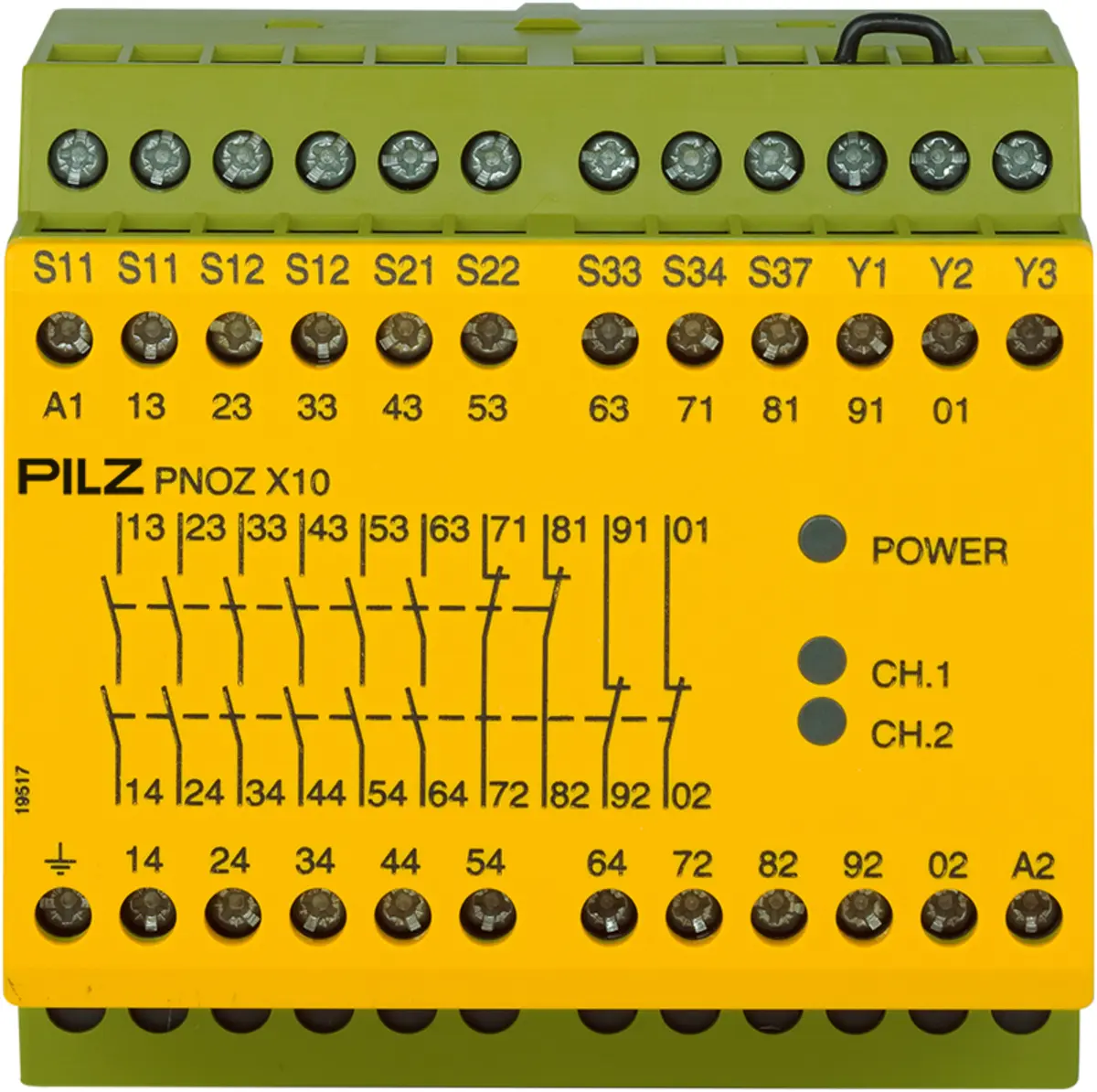 Produktfoto 1 von PILZ PNOZ X10 230-240VAC 6n/o 4n/c 3LED Schaltgeräte P/N: 774706