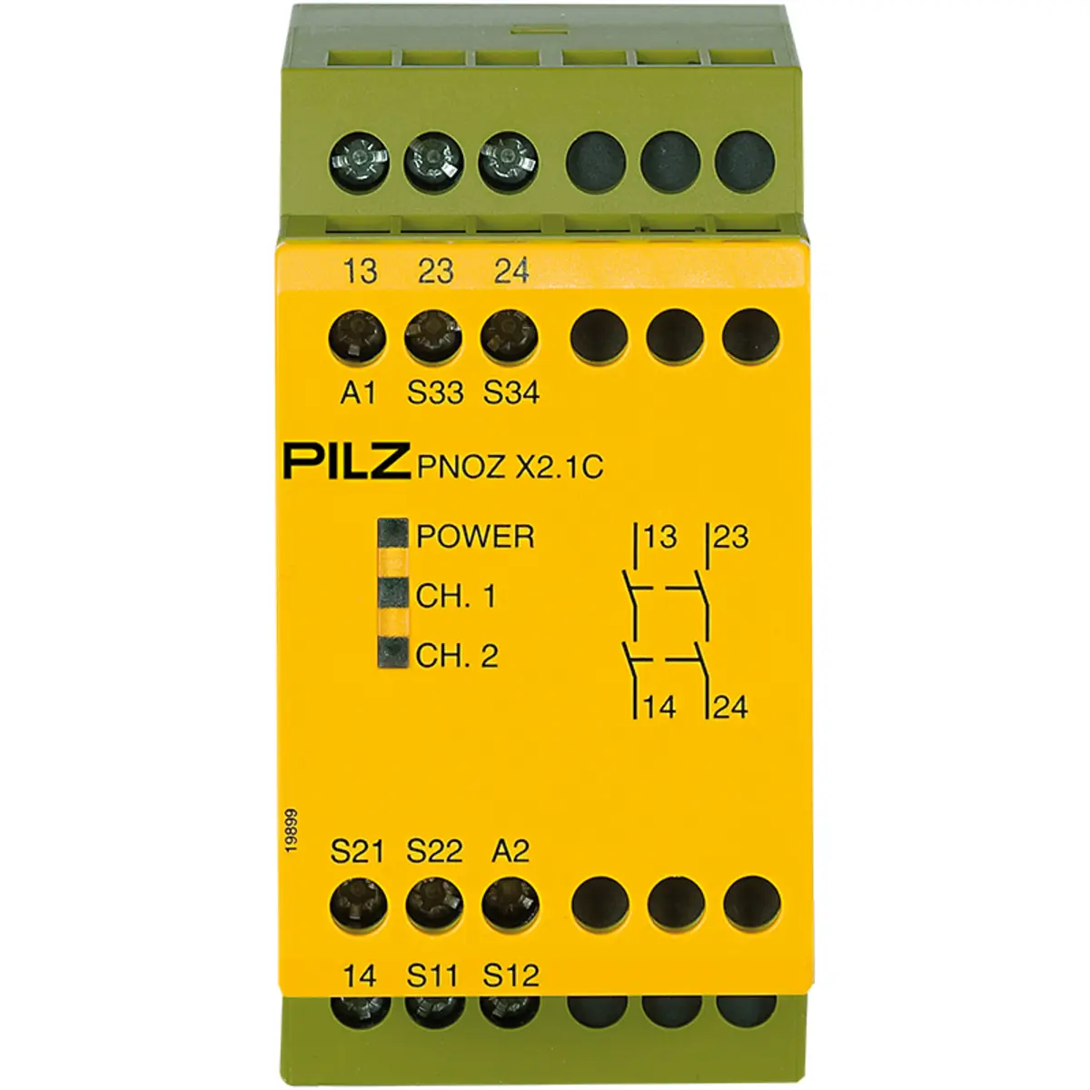 Produktfoto 1 von PILZ PNOZ X2.1C 24VAC/DC 2n/o Schaltgeräte P/N: 774305