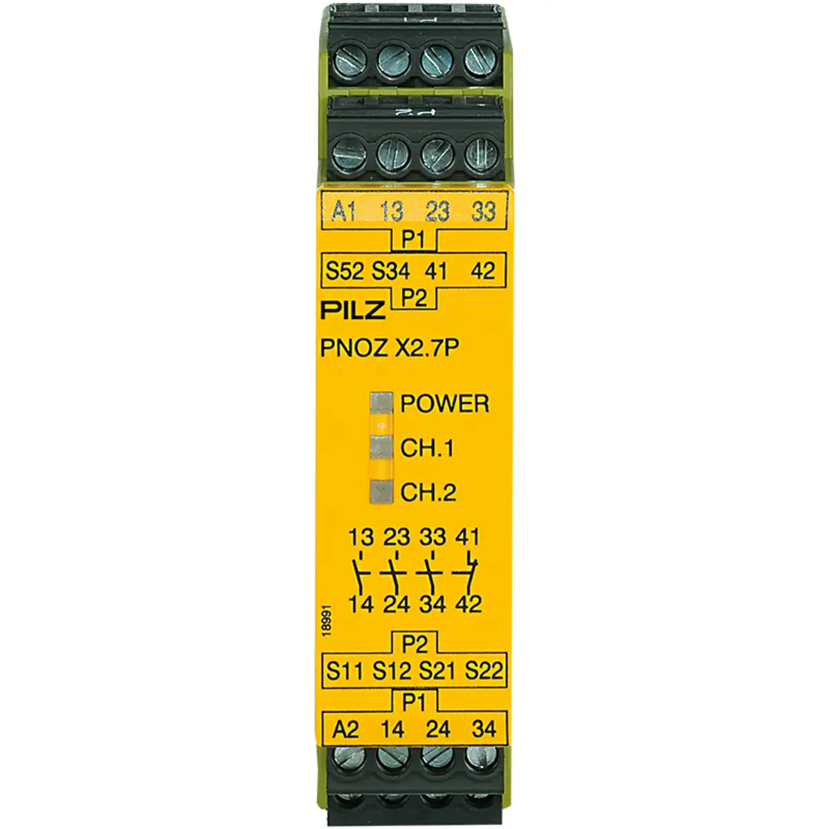 Produktfoto 1 von PILZ PNOZ X2.7P 24VACDC 3n/o 1n/c Schaltgeräte P/N: 777305