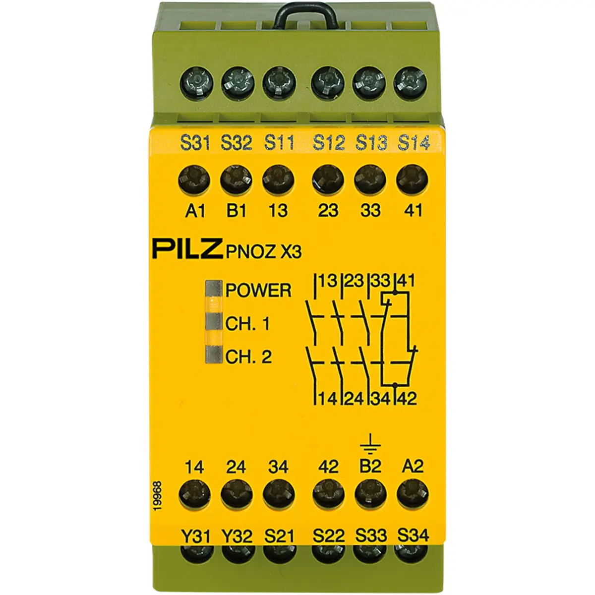 Produktfoto 1 von PILZ PNOZ X3 48VAC 24VDC 3n/o 1n/c 1so Schaltgeräte P/N: 774312