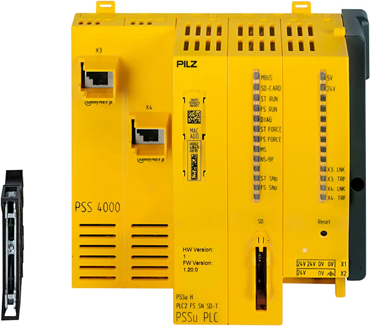 Produktfoto 1 von PILZ PSSu H PLC2 FS SN SD-T Steuerungen P/N: 314077