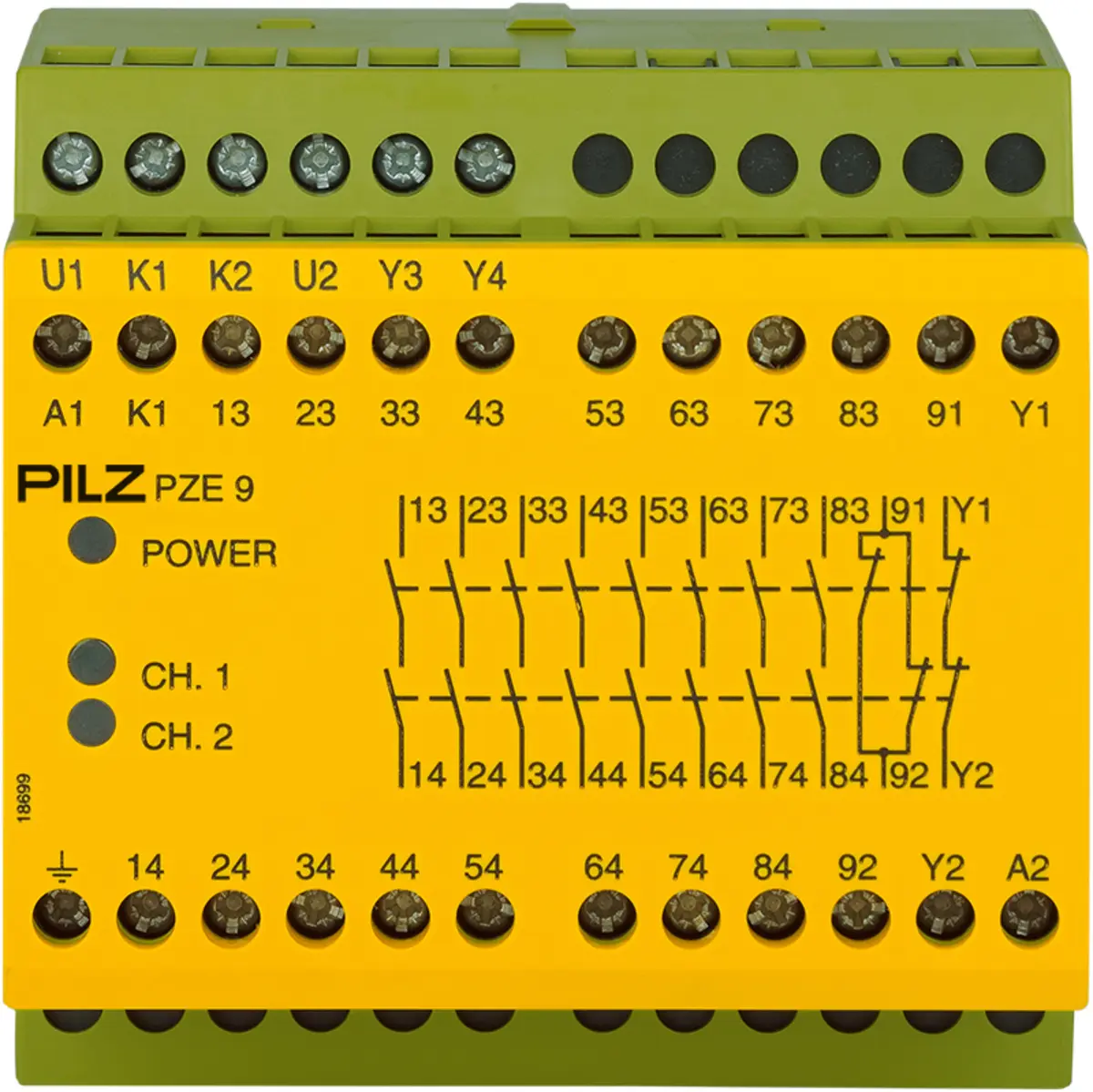 Produktfoto 1 von PILZ PZE 9 110-120VAC 8n/o 1n/c Schaltgeräte P/N: 774143