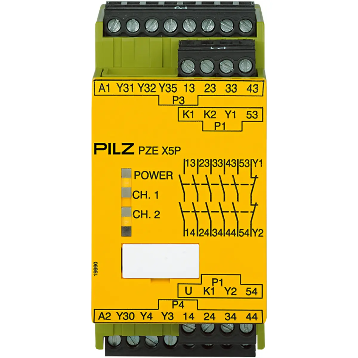 Produktfoto 1 von PILZ PZE X5P 24VDC 5n/o 2so Schaltgeräte P/N: 777150