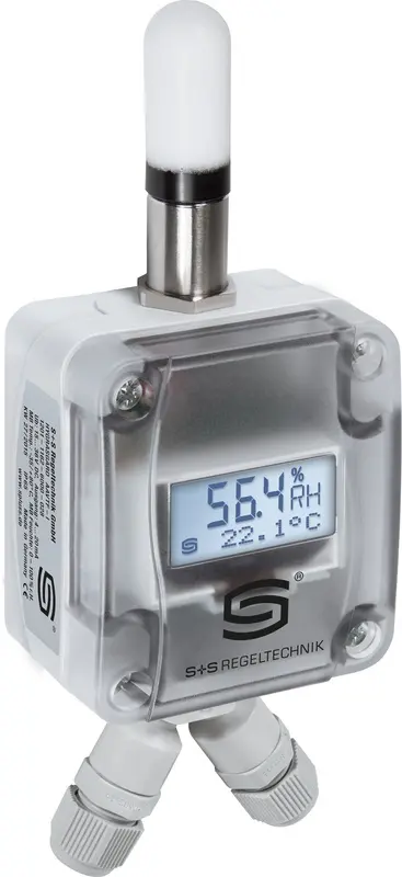 Produktfoto 1 von S+S REGELTECHNIK 1201-1226-1200-100 AFTF-SD-Modbus LCD Außenfeuchtigkeits