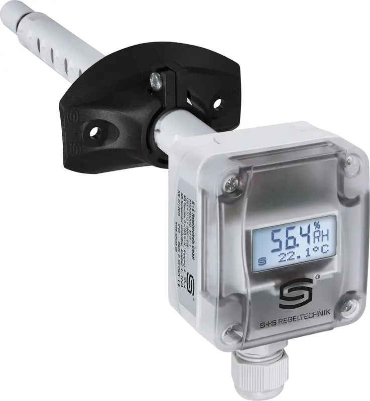 Produktfoto 1 von S+S REGELTECHNIK 1201-3162-6200-029 KAVTF-I LCD Kanalfeuchtesensor