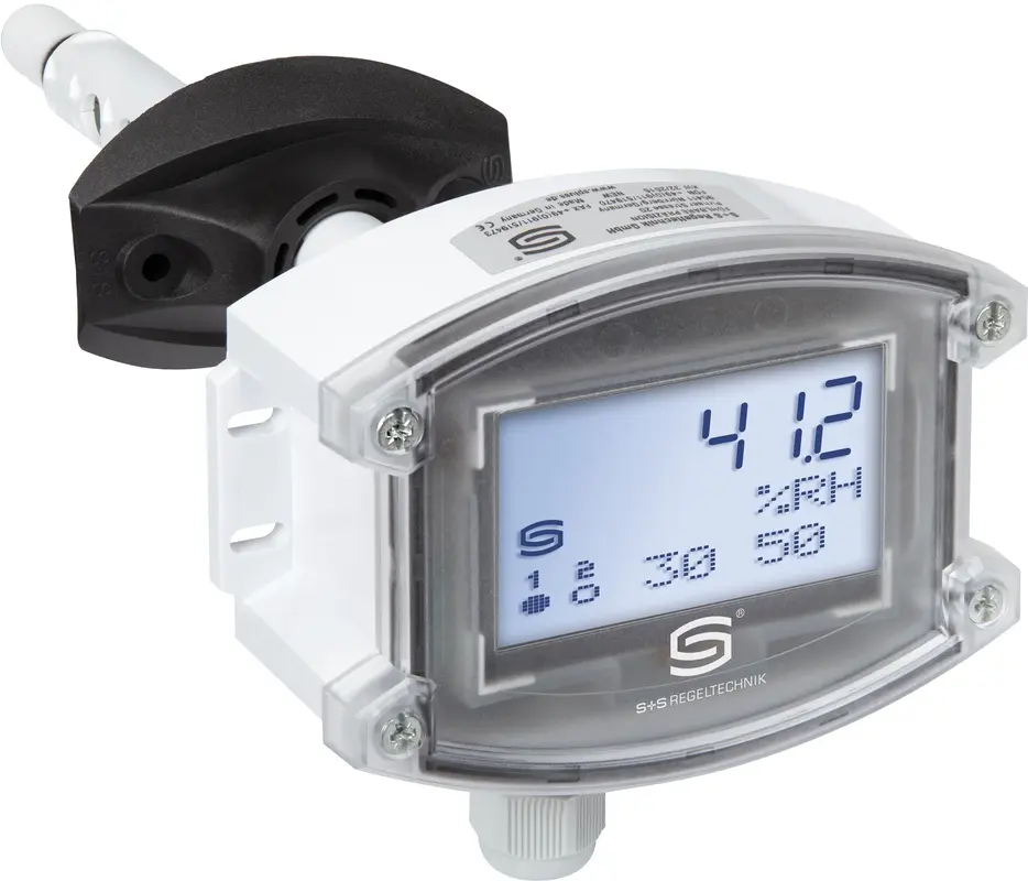 Produktfoto 1 von S+S REGELTECHNIK 1202-8127-1421-000 KHT-30W-U LCD Kanalhygrostate