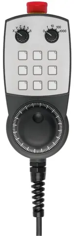 Produktfoto 1 von Euchner HBM-120832, Handbediengerät HBM, NOT-HALT-Einrichtung, Foliendrucktaster
