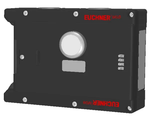 Produktfoto 1 von Euchner MGB-L2-ARA-BK5A1-M-L-121008, Zuhaltemodul+1 Taster+Beschriftungsträger