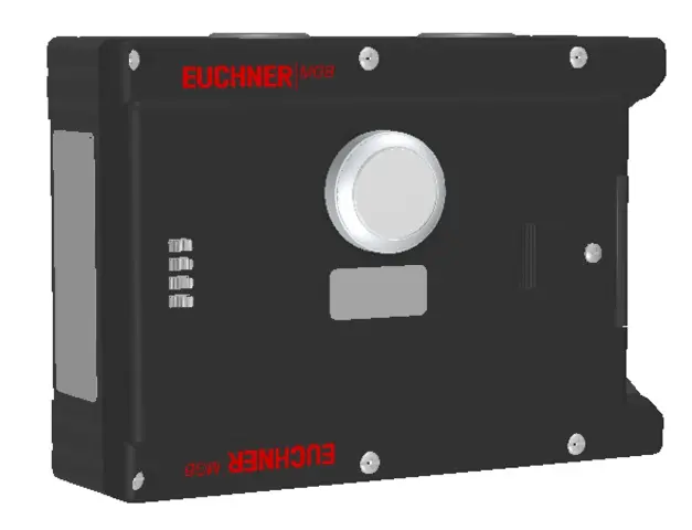 Produktfoto 1 von Euchner MGB-L2-ARA-BK5A1-M-R-121010, Zuhaltemodul+1 Taster+Beschriftungsträger