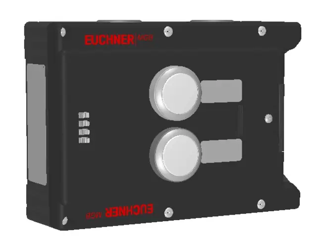 Produktfoto 1 von Euchner MGB-L2-ARA-AL2A1-M-R-121172, Zuhaltemodul+2 Taster+Beschriftungsträger