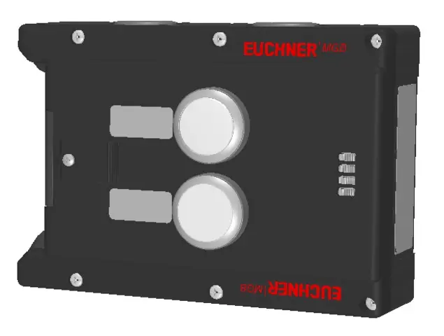 Produktfoto 1 von Euchner MGB-L1-ARA-AL2A1-M-L-121088, Zuhaltemodul+2 Taster+Beschriftungsträger
