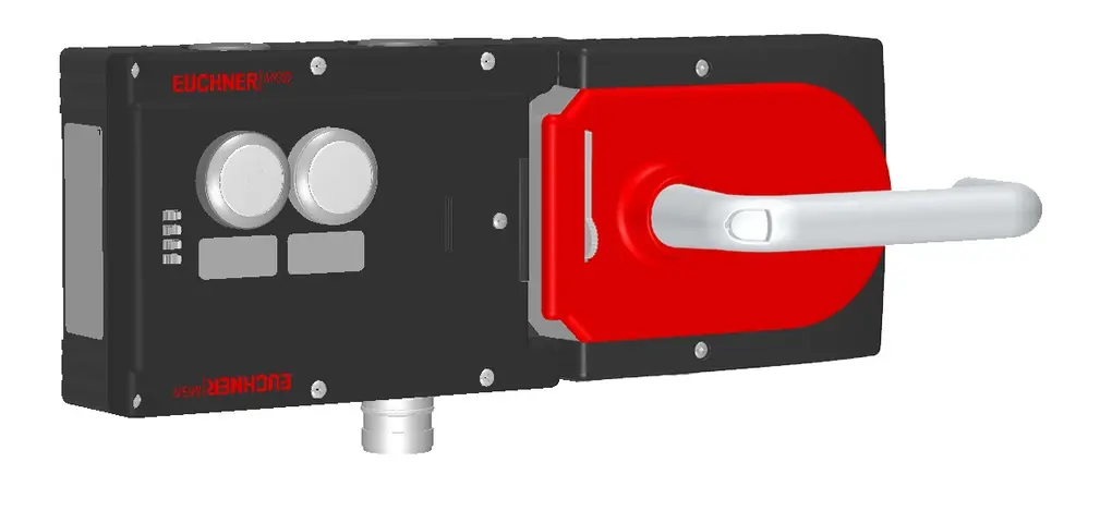 Produktfoto 1 von Euchner MGB-L1H-ARA-R-121105, Zuhalteset mit 2 Taster, inkl. Beschriftungsträger