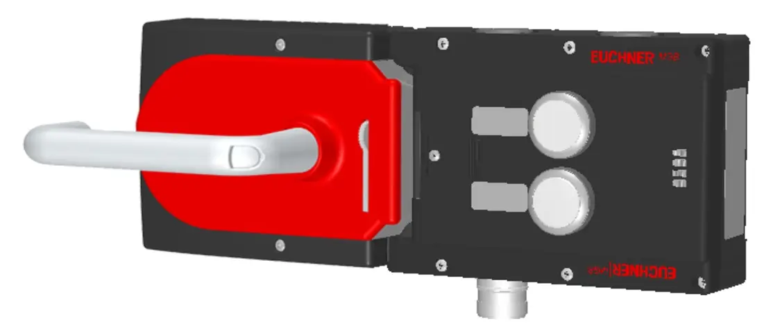 Produktfoto 1 von Euchner MGB-L2H-ARA-L-121114, Zuhalteset+2 Taster, inkl. Beschriftungsträger