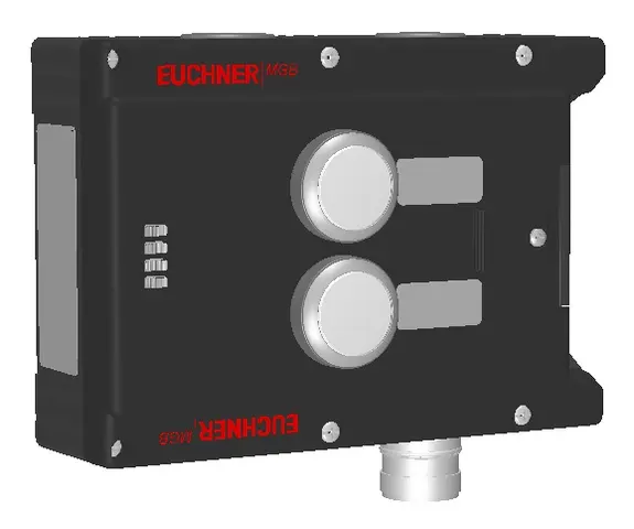 Produktfoto 1 von Euchner MGB-L2-ARA-AL2A1-S1-L-121113, Zuhaltemodul+2 Taster+Beschriftungsträger