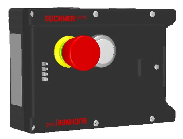 Produktfoto 1 von Euchner MGB-L1-ARA-AL3A1-M-R-121130, Zuhaltemodul mit 1 Taster, Not-Halt