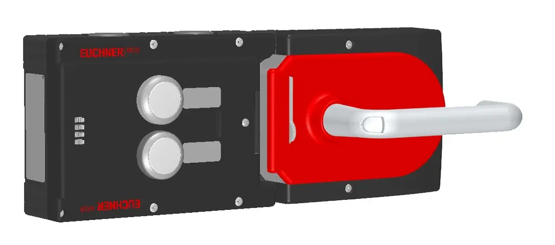 Produktfoto 1 von Euchner MGB-L2H-ARA-R-121173, Zuhalteset+2 Taster, inkl. Beschriftungsträger
