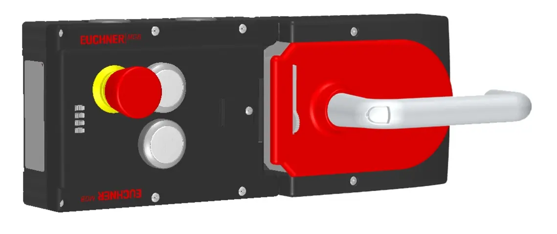 Produktfoto 1 von Euchner MGB-L1H-APA-R-115178, Zuhalteset mit 2 Taster, Not-Halt