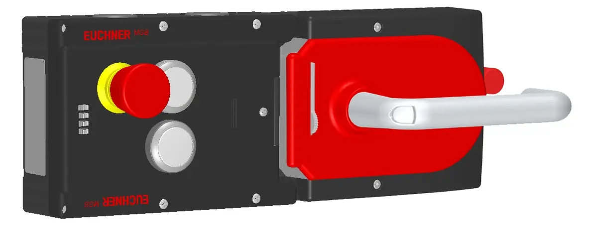Produktfoto 1 von Euchner MGB-L2HE-ARA-R-121239, Zuhalteset+2 Taster, Not-Halt