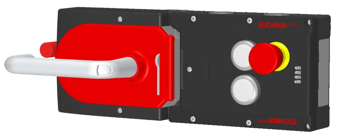 Produktfoto 1 von Euchner MGB-L1HE-ARA-L-121243, Zuhalteset mit 2 Taster, Not-Halt
