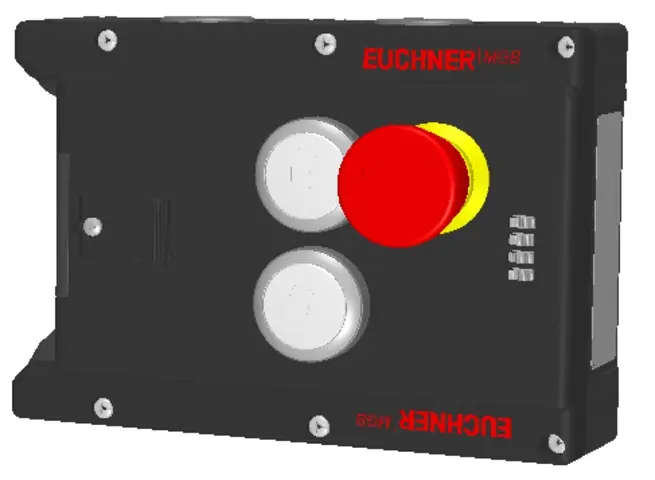 Produktfoto 1 von Euchner MGB-L1-ARA-AM3A1-M-L-121241, Zuhaltemodul mit 2 Taster, Not-Halt