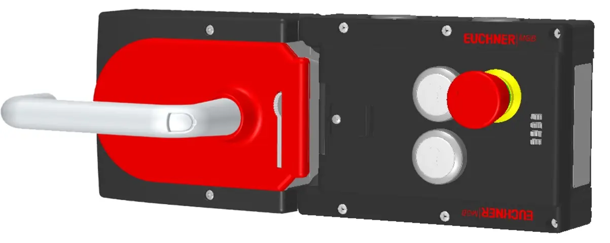 Produktfoto 1 von Euchner MGB-L1H-APA-L-115179, Zuhalteset mit 2 Taster, Not-Halt