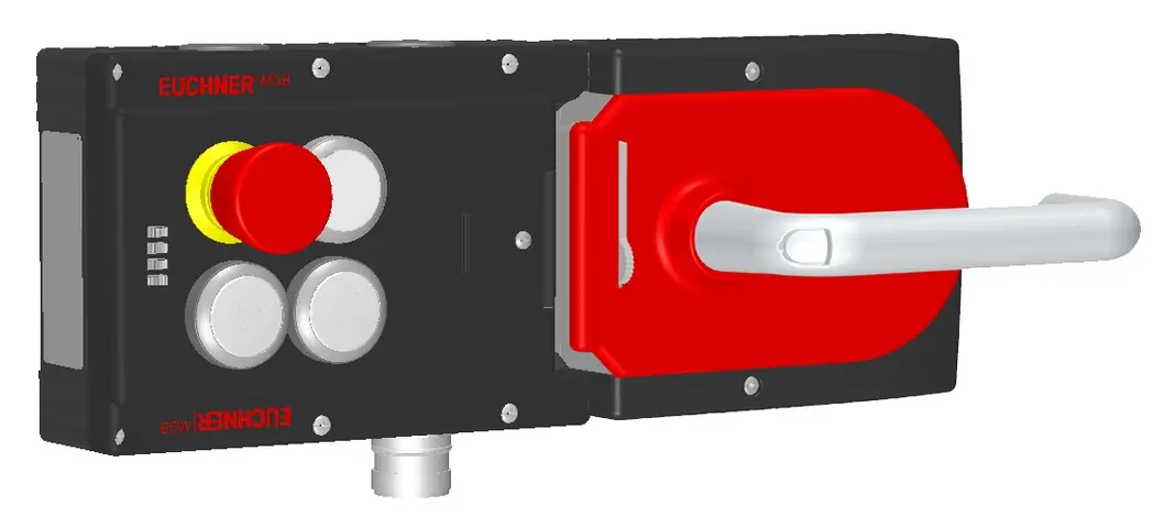 Produktfoto 1 von Euchner MGB-L1H-APA-R-121377, Zuhalteset mit 3 Taster, Not-Halt, RC18