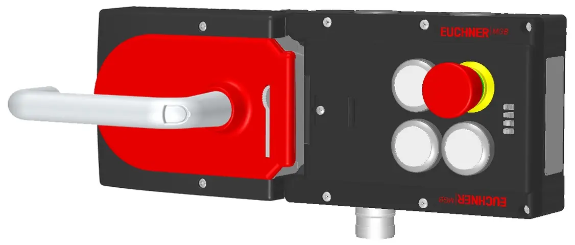 Produktfoto 1 von Euchner MGB-L1H-APA-L-121379, Zuhalteset mit 3 Taster, Not-Halt, RC18